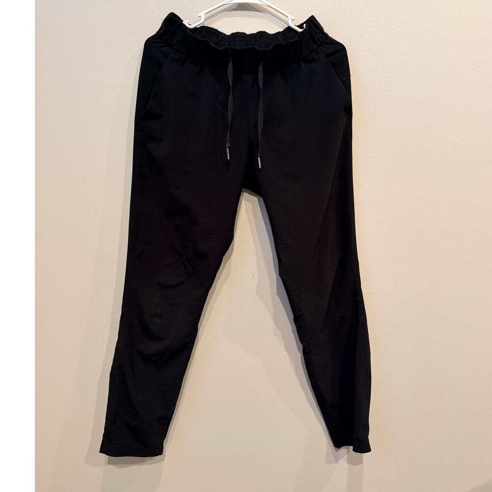 Lululemon On The Fly Travel Pants Black Size 4 Everyday Drawstring Trousers